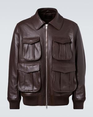 Simone Rocha Leather Jacket - Brown