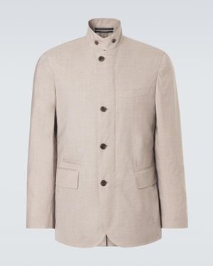 dunhill Jacke Aus Wolle - Natur