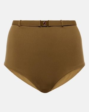Loro Piana High-Rise Bikini Bottoms - Natural