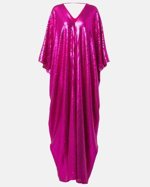 Taller Marmo Gala Disco Sequined Kaftan - Purple