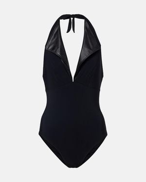 Karla Colletto Emery Halterneck Swimsuit - Blue