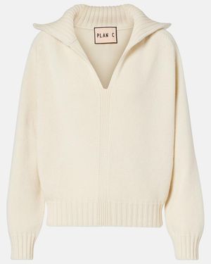 Plan C Jersey De Lana Y Cachemir - Neutro