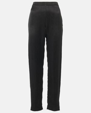The Row Miros Cady Straight Trousers - Black
