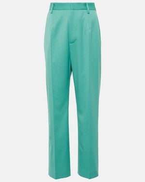 MM6 by Maison Margiela Pleated Trousers - Green