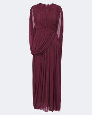 FFORME Kahlo Draped Jersey Maxi Dress - Red