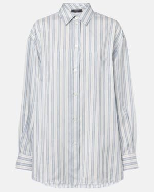 Gucci Striped Silk Shirt - White