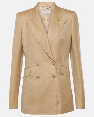 Gabriela Hearst Wool, Silk And Linen Blazer - Natural