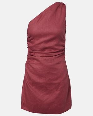 Faithfull the Brand Minikleid Marga Aus Leinen - Rot