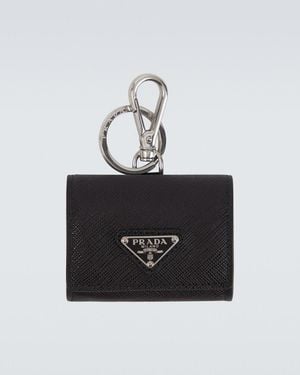 Prada Huelle Fuer Airpods Aus Saffiano-Leder - Schwarz