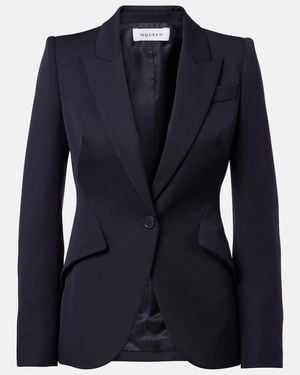 McQueen Wool Blazer - Blue