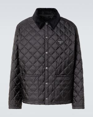 Prada Re-Nylon Quilted Jacket - Black