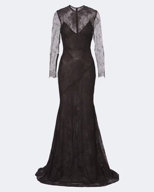 Alex Perry Robe Aus Spitze - Schwarz