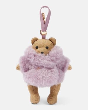 Max Mara Teak Teddy Bag Charm - Pink