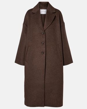 Velvet Lafayette Wool-Blend Coat - Brown