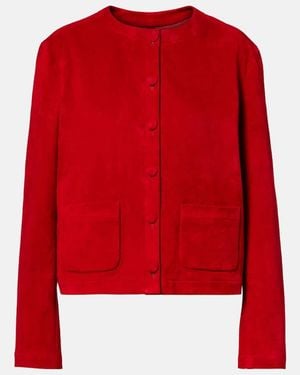 Stouls Gabrielle Suede Jacket - Red