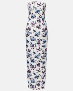 Emilia Wickstead Bustier-Robe Laelia - Weiß