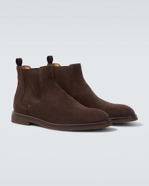 Brunello Cucinelli Suede Chelsea Boots - Brown