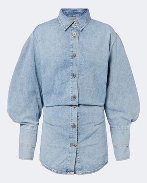 The Attico Minikleid Aus Denim - Blau