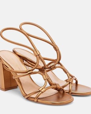 Gianvito Rossi Leather Sandals - Metallic
