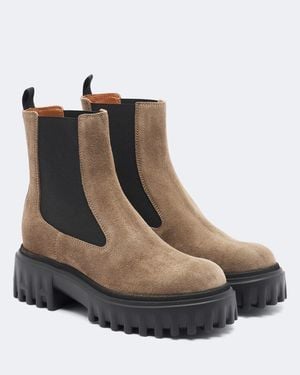 Hogan Chelsea Boots H700 Aus Veloursleder - Braun