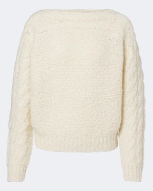 Isabel Marant Pullover Ponara Aus Einem Wollgemisch - Weiß