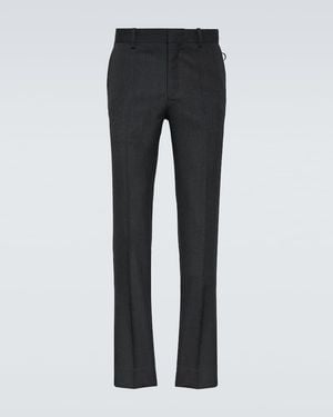 Undercover Low-Rise-Hose Aus Wolle - Blau