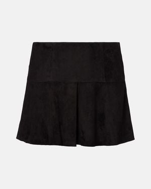 Isabel Marant Dilara Suede Miniskirt - Black