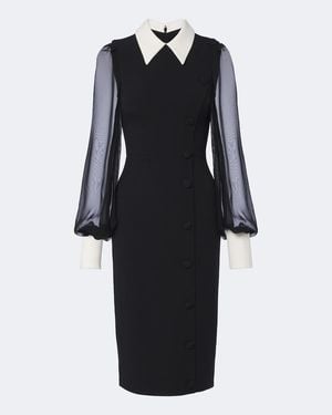 Safiyaa Crepe Cocktail Dress - Black