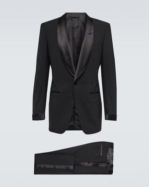 Tom Ford Atticus Wool-Blend Tuxedo - Black