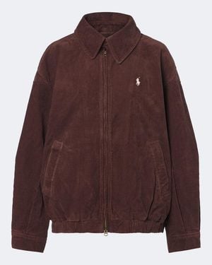 Polo Ralph Lauren Cotton Corduroy Blouson Jacket - Purple