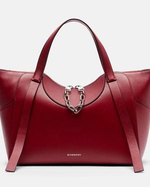 Givenchy The Snatch Medium Leather Top-Handle Bag - Red