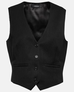 Wardrobe NYC Wool Vest - Black