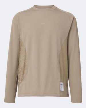 Satisfy Longsleeve Fuzzfleece Octa Aus Jersey Und Trikot - Braun