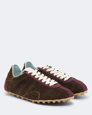 Maison Margiela Sneakers Sprinters Aus Veloursleder - Braun