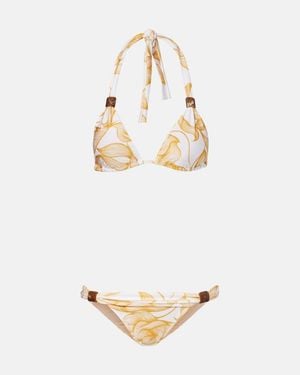 Adriana Degreas Bedruckter Bikini - Mettallic