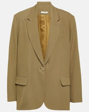 The Sei Single-Breasted Blazer - Green