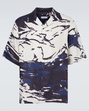 Commas Camicia Da Bowling - Blu