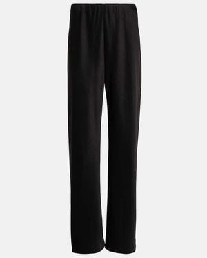 Vince Gerade High-Rise-Hose Aus Satin - Schwarz