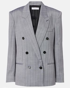 Stella McCartney Double-Breasted Wool Blazer - Grey