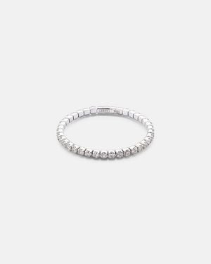 SHAY Anillo Single Thread De Oro Blanco De 18 Ct Con Diamantes