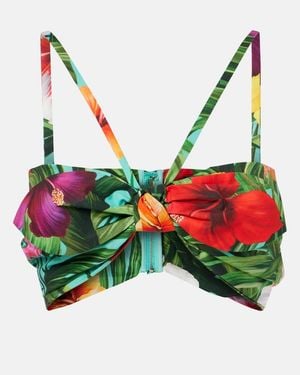 Dolce & Gabbana Bralette Aus Baumwolle - Grün