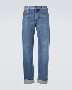 Bottega Veneta Mid-Rise Straight Jeans - Blue