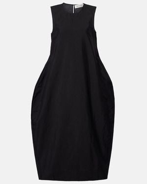 House of Dagmar Ruffled Stretch-crepe Strapless Midi Dress in White | Lyst  Canada