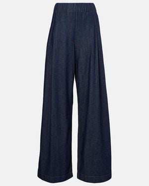 Dries Van Noten High-Rise Wide-Leg Jeans - Blue