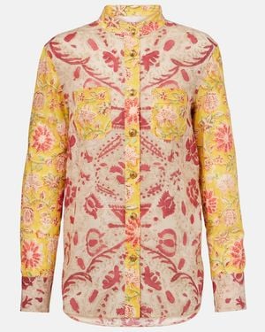 Valentino Paisley Cotton Shirt - Orange