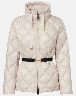 Max Mara The Cube Soft B Quilted Down Jacket - Natural