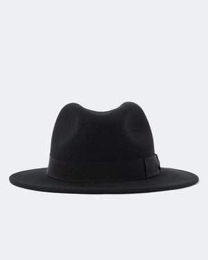 Borsalino Macho Wool Fedora - Black