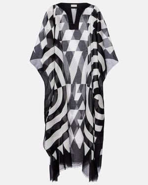Dries Van Noten Bedruckter Kaftan Aus Baumwolle - Schwarz