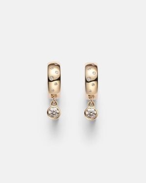 Roxanne First Ohrringe Aus 14Kt Gelbgold Mit Diamanten - Weiß