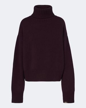 Extreme Cashmere Pull N°434 Crop Xtra En Cachemire - Violet